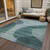9' X 12' Green And Sage Abstract Washable Indoor Outdoor Area Rug - Green, Sage