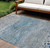 10' X 14' Gray And Silver Abstract Washable Indoor Outdoor Area Rug - Gray, Silver