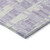 10' X 14' Lavender Lilac And Ivory Striped Washable Indoor Outdoor Area Rug