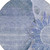 8' Sky Blue And Indigo Round Floral Washable Indoor Outdoor Area Rug
