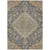 9' X 12' Charcoal Gray And Brown Oriental Washable Indoor Outdoor Area Rug