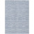 9' X 12' Sky Blue And Denim Blue Striped Washable Indoor Outdoor Area Rug Transitional Style - Sky Blue, Denim Blue Color
