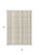 8' X 10' Ivory Beige And Tan Plaid Washable Indoor Outdoor Area Rug