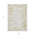 8' X 10' Gold And Ivory Abstract Washable Indoor Outdoor Area Rug