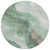 8' Green And Taupe Round Abstract Washable Indoor Outdoor Area Rug