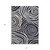 8' X 10' Black Charcoal And Gray Abstract Washable Indoor Outdoor Area Rug