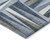 10' X 14' Denim Blue Gray And Ivory Geometric Washable Indoor Outdoor Area Rug - Denim Blue, Gray, Ivory