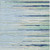 10' X 14' Sky Blue Aqua And Gray Striped Washable Indoor Outdoor Area Rug