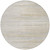 8' Linen Gray And Beige Round Striped Washable Indoor Outdoor Area Rug