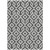 8' X 10' Black And Ivory Geometric Washable Indoor Outdoor Area Rug
