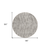 8' Taupe And Beige Round Tribal Washable Indoor Outdoor Area Rug
