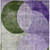 8' X 10' Lavender Purple And Green Geometric Washable Indoor Outdoor Area Rug