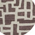 8' Brown And Beige Round Abstract Washable Indoor Outdoor Area Rug Transitional Style - Brown, Beige Color