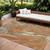 8' X 10' Brown Beige And Gray Abstract Washable Indoor Outdoor Area Rug Transitional Style - Brown, Beige, Gray Color