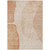 10' X 14' Terra Cotta Orange And Copper Abstract Washable Indoor Outdoor Area Rug
