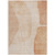 10' X 14' Terra Cotta Orange And Copper Abstract Washable Indoor Outdoor Area Rug