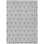 9' X 12' Silver And Gray Geometric Washable Indoor Outdoor Area Rug