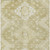 10' X 14' Wheat Gold And Ivory Medallion Washable Indoor Outdoor Area Rug