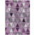10' X 14' Merlot Purple And Lavender Geometric Washable Indoor Outdoor Area Rug