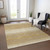 10' X 14' Gold And Beige Abstract Washable Indoor Outdoor Area Rug Transitional Style - Gold, Beige Color