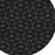 8' Black And Ivory Round Geometric Washable Indoor Outdoor Area Rug