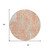 8' Coral And Ivory Round Abstract Washable Indoor Outdoor Area Rug - Coral, Ivory