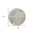 8' Beige And Gray Round Abstract Washable Indoor Outdoor Area Rug