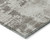 8' Beige And Gray Round Abstract Washable Indoor Outdoor Area Rug