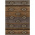 8' X 10' Chocolate Copper And Gray Tribal Washable Indoor Outdoor Area Rug