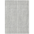8' X 10' Gray And Silver Striped Washable Indoor Outdoor Area Rug