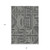 8' X 10' Black And Ivory Abstract Washable Indoor Outdoor Area Rug Transitional Style - Black, Ivory Color