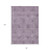 8' X 10' Plum And Purple Floral Washable Indoor Outdoor Area Rug