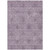 8' X 10' Plum And Purple Floral Washable Indoor Outdoor Area Rug