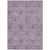 8' X 10' Plum And Purple Floral Washable Indoor Outdoor Area Rug