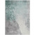 9' X 12' Pale Aqua And Gray Abstract Washable Indoor Outdoor Area Rug