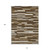 10' X 14' Brown And Ivory Striped Washable Indoor Outdoor Area Rug - Brown, Ivory