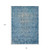 8' X 10' Blue Oriental Washable Indoor Outdoor Area Rug