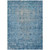 8' X 10' Blue Oriental Washable Indoor Outdoor Area Rug