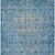 8' X 10' Blue Oriental Washable Indoor Outdoor Area Rug