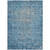 8' X 10' Blue Oriental Washable Indoor Outdoor Area Rug