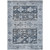 8' X 10' Blue And Denim Blue Aztec Washable Indoor Outdoor Area Rug