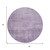 8' Lavender And Plum Round Abstract Washable Indoor Outdoor Area Rug