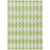 9' X 12' Lime Green And Ivory Geometric Washable Indoor Outdoor Area Rug