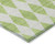 9' X 12' Lime Green And Ivory Geometric Washable Indoor Outdoor Area Rug