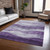 8' X 10' Lavender And Purple Abstract Washable Indoor Outdoor Area Rug