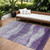 8' X 10' Lavender And Purple Abstract Washable Indoor Outdoor Area Rug Transitional Style - Lavender, Purple Color