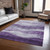 8' X 10' Lavender And Purple Abstract Washable Indoor Outdoor Area Rug Transitional Style - Lavender, Purple Color