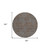 8' Brown And Light Blue Round Abstract Washable Indoor Outdoor Area Rug