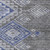 9' X 12' Pewter And Blue Southwestern Washable Indoor Outdoor Area Rug