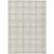 10' X 14' Ivory Beige And Brown Plaid Washable Indoor Outdoor Area Rug
